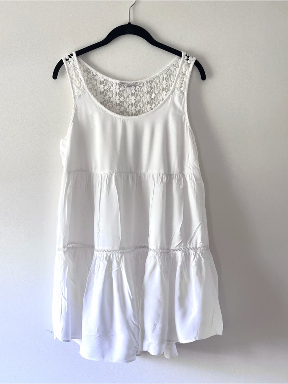 American Eagle Tiered White Mini Sun Dress or Coverup